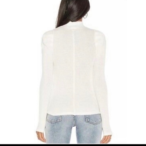 NWOT Free People White Ivory Turtleneck - Picture 3 of 7